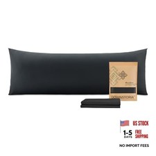 Body Pillow Cover, Ultra Soft Microfiber Long Pillowcase, Envelope Black picture