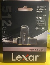 Lexar 512GB JumpDrive Dual Drive D400 USB 3.2 Gen 1 Type-C & Type-A Flash Drive picture