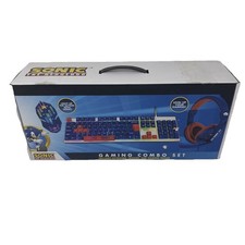 Sakar Sonic The Hedgehog Gaming Combo Set  Wired Keyboard, Headset, & Mouse picture