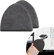 2Pcs Car Screen Cleaner 4.33x3.94in Triangle Microfiber Auto Touch Pad Non picture