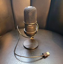 HyperX SoloCast USB Microphone, Black Adjustable Stand Tested Working picture