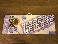 iJoy Wavy Wireless Silicone Keyboard, Purple QWERTY USB SHE-IGKYB116 picture