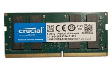 Crucial 16GB DDR4-3200 SODIMM Laptop RAM CT16G4SFRA32A PC4-25600 1.2V CL22 picture