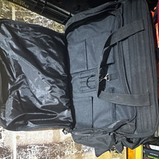 Tactical  Black Nylon Padded Laptop Briefcase service duty , Solid picture