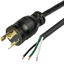5 Pack of NACC Power Whip NEMA L6-30P to Open Ended 2