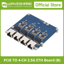 Waveshare PCIe TO 4-Ch Gigabit / 2.5G ETH Board (B) For Raspberry Pi 5 picture