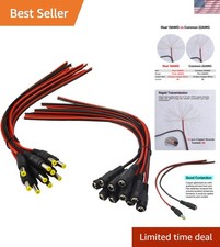 10 Pairs 12V 5A Real 18AWG DC Power Connector - Easy Soldering Solution picture