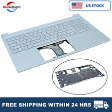 Silver Backlit Palmrest for HP Pavilion 15-EH/15Z-EH/15-EG M08912-001 SD Slot picture