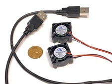 2 Pieces USB connector 5v fan 2510 small 2 pin computer GDStime 25mm 10mm WD picture