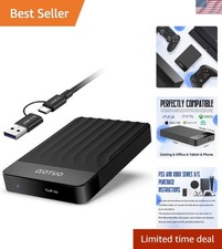 Compact External Hard Drive - 1TB USB 3.0 Storage for Laptops & Consoles picture