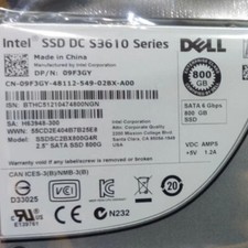 9F3GY Dell Intel DC S3610 800GB 6Gbps SATA 2.5