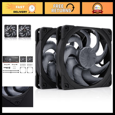 High-Performance 120mm PWM Quiet Fans - Dual Pack, Low Noise, High Airflow picture