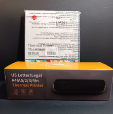 US Letter Legal A4 A5 2 3 4 in Thermal Printer Portable A80 With Pkg of Paper picture