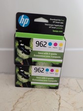 TWO NEW hp 962 ink cartridges 3 pack Exp Sept 2027 picture