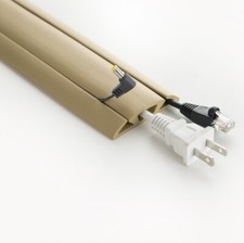 UT Wire 3 Channel Cord Concealer & Cover, 5-ft Beige (UTW-CP501-BG)  picture