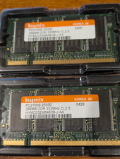 Hynix 512MB (2x256MB) DDR1 PC-2700 SO-DIMM RAM PC2700S-25330 picture