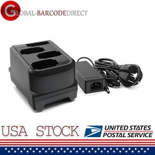 New 4-Bay Battery Charger Cradle Charging Base Kit For Zebra MC9300 MC930B 930P picture