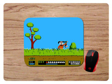 DUCK HUNT LAUGHING DOG CUSTOM MOUSE PAD DESK MAT NINTENDO CLASSIC HUNTING GAME picture