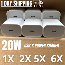 Bulk Lot For iPhone 11 12 13 14 Pro Max PD Fast Charger 20W USB-C Power Adapter picture