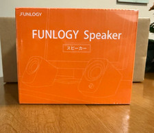 FUNLOGY 14W Stereo PC Computer Speakers USB Powered White Desktop New picture