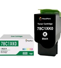 MasaiMara 78C1XK0 Black Compatible Toner Cartridges Replacement for Lexmark... picture