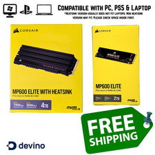 CORSAIR MP600 Elite 1TB 2TB 4TB PCIe NVMe Heatsink M.2 SSD 7000MB/s PC PS5 picture