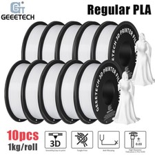 10KG White PLA Geeetech 3D Printer Filament 1.75mm Regular PLA Consumables US picture