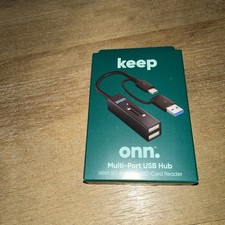 Onn, Multi-Port USB Hub with SD and microSD Card Reader picture