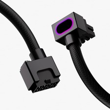 8PIN GPU Extension Cable ARGB PC 5V 3Pin 18AWG 90 Degree Right Angle 30CM picture