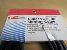 6x 10FT Feet 15 Pin SVGA VGA Monitor Male To Male M/M Cable Cord for PC TV Black picture