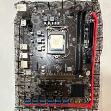 BTC B250C MicroATX LGA1151 Motherboard w/ Intel Pentium 3.30GHz DDR4 picture