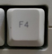 F4 Key Only For Micro Innovations Keyboard Replacement Part 1 Piece picture