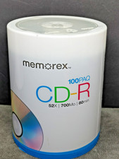 Memorex CD-R Digital Media - 52X 700mb 80Min - 100 Pack Factory Sealed  picture
