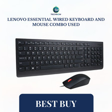 Lenovo Essential Wired Keyboard and Mouse Combo Used picture