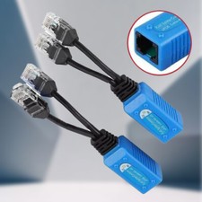 2Pcs NEW CAT6/5e RJ45 Ethernet Splitter/Combiner Kit Waterproof & PoE Compatible picture