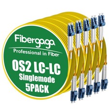 OS2 LC To LC Fiber Patch Cable Duplex Singlemode 2.0mm 0.2M 7 Inch 5 PCS picture