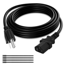 Elecan 3Prong Replacement Power Cord 30 Ft, Heatproof Flexible Durable AC Dev... picture