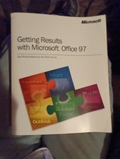 Getting Results with Microsoft Office 97 Guide - OEM Microsoft Book -Vintage picture