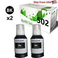 2PACK T502 502 Black Refill Ink Bottle Work With ET-2700 Printer picture