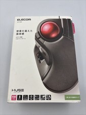 ELECOM Huge Trackball Mouse, Wired, Finger-Operated M-HT1URBK New Open Box picture