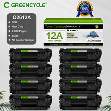 8PK Q2612A Toner Cartridge For HP 12A LaserJet 1012 1010 1018 1020 3030 3020 INK picture