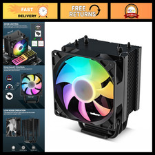 Compact CPU Air Cooler with ARGB Lighting, PWM Control, Low Noise, Efficient Coo picture