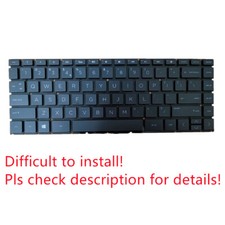 Original US Black Non-Backlit Keyboard for HP 14-cf1061st picture