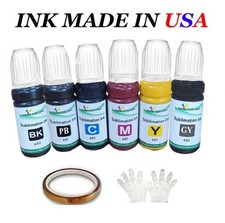 DYE Sublimation Refill Ink Bottle 552 T552 6 colors for ET-8500 ET-8550 printer picture