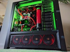 EXTREME Custom Liquid Cooled Computer - i9 7980XE 18-Core 64GB- GTX Titan Xp SLI picture