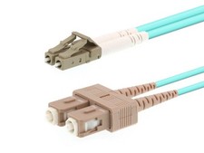 OM3 | 25 Meters | SC to LC | Multi-mode Fiber | Aqua | 50/125 | Networx picture