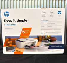 HP DeskJet 2742e Printer blue 26K70A#1HA  🇺🇸✨🇺🇸✨ Limited Edition 🇺🇸✨🇺🇸✨ picture