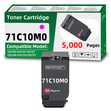 71C10M0 Magenta Toner Cartridge Compatible for Lexmark CS730 CS735 CS737 CX737 picture