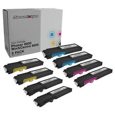 8PK BLACK COLOR Toner for Xerox Phaser 6600 HY Cartridge WorkCentre 6605dn 6605n picture