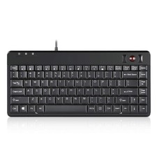 Perixx PERIBOARD-505H Wired Mini Keyboard with Built-in Trackball, 0.55 Inch Tra picture